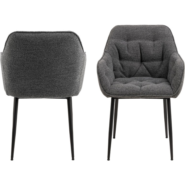 Krzesło Brooke antracytowe Monza - ACTONA